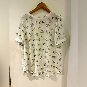 Loft Floral Design Blouse XL